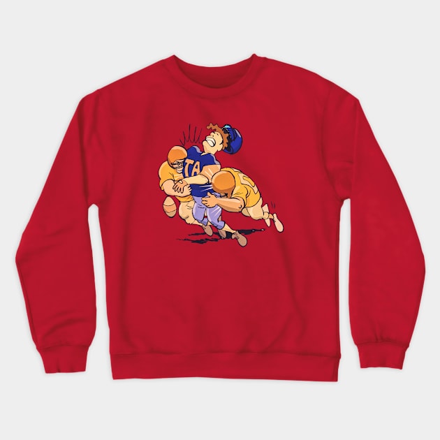 Football Game Tackle Crewneck Sweatshirt by koolteas